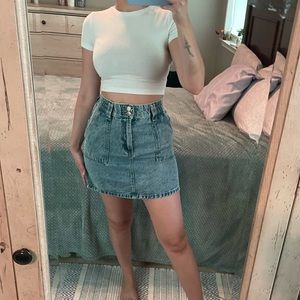 NWT Ardene Medium wash Denim Mini Skirt
